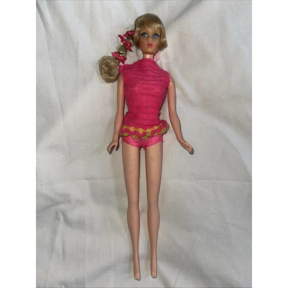 WORKS VTG Mattel Talking Barbie Doll Mexico Mod 1967 Repaired To Work Mint Hair